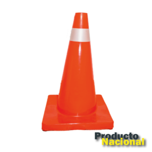 CONO 45 CM BASE NARANJA  REFLECTIVO PRISMATICO
