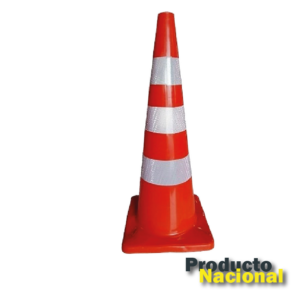 CONO 90 CM BASE NARANJA 3 REFLECTIVO ALTA INTENSIDAD