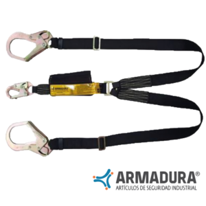ESLINGA EN Y CON ABSORBEDOR EN REATA IGNÍFUGA GRADUABLE A0358GK ARMADURA