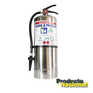 EXTINTOR DE AGUA 2.5 GALONES ACERO INOXIDABLE