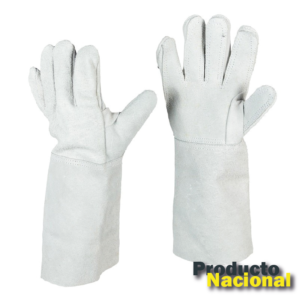 GUANTE CARNAZA REFUERZO EXTERNO PUÑO 13CM CON TIRA EN CARNAZA ENTRE PULGAR Y EL ÍNDICE