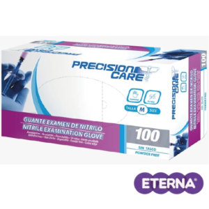 GUANTES DE NITRILO AZUL TIPO EXAMEN CALIBRE 4 PRECISION CARE