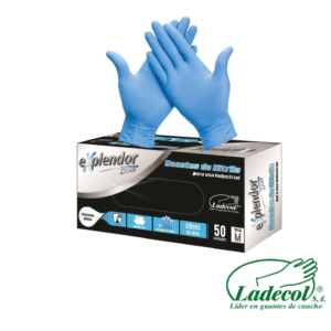 GUANTE NITRILO AZUL USO INDUSTRIAL EXPLENDOR LADECOL