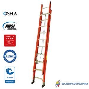 ESCALERA CERTIFICADA EN FIBRA DE VIDRIO TIPO EXTENSIÓN
