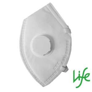 MASCARILLA 1010V BLANCA CON VÁLVULA LIFE