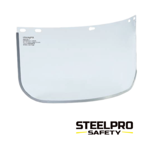 VISOR POLICARBONATO CON RIBETE STEELPRO
