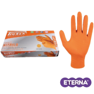 GUANTE NITRILO NARANJA MULTIPROPÓSITO CALIBRE 6.5 PROTEX