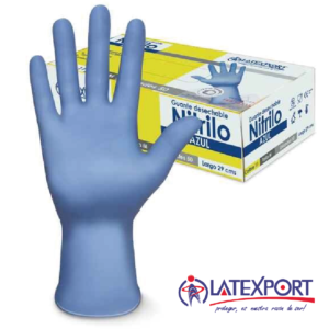 GUANTE NITRILO AZUL USO INDUSTRIAL CALIBRE 11 LATEXPORT