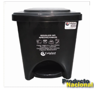 CANECA DE PEDAL CUADRADA 22 LITROS COLPLAST