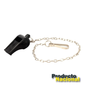 PITO DE EMERGENCIA CON CADENA Y PIN DE AMARRE