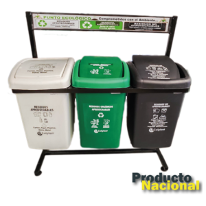 PUNTO ECOLÓGICO 3 PUESTOS 36 LTS