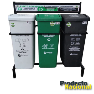 PUNTO ECOLÓGICO 3 PUESTOS 55 LTS