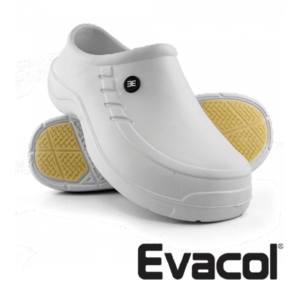 ZUECO ANTIDESLIZANTE 080 BLANCO Y NEGRO EVACOL
