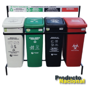 PUNTO ECOLÓGICO 4 PUESTOS 55 LTS