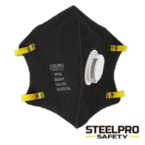 RESPIRADOR M9910 CON VALVULA PLEGABLE NEGRO STEELPRO NIOSH N95