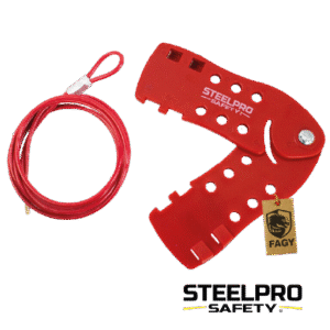 BLOQUEO MÚLTIPLE CON CABLE 5MM X 2M STEELPRO