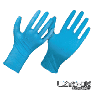 GUANTE NITRILO AZUL  USO INDUSTRIAL 8 MILÉSIMAS "HARDBLUR" ZUBI-OLA