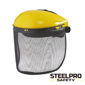 CARETA PARA GUADAÑAR CON VISOR EN MALLA STEELPRO REF. 502900