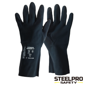 GUANTE ULTRASAFE DEFENDER 13" NEOPRENO NEGRO STEELPRO