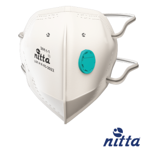RESPIRADOR BLANCO CON VÁLVULA PLEGABLE NITTA