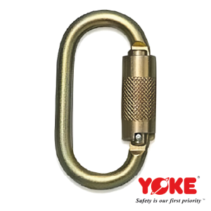 MOSQUETON ACERO OVALADO 25KN YOKE  REF. N-244G
